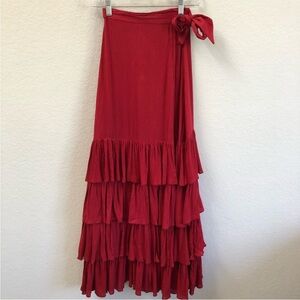 Tularose red Maxi Skirt